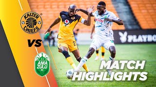 Highlights  Kaizer Chiefs vs AmaZulu FC  DStv Premiership [upl. by Llewen]