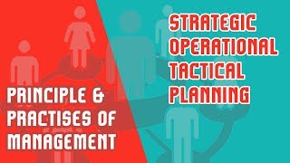 Strategic Planning  Operational Planning  Tactical Planning  PPM  Module 3  Part 2 [upl. by Damalas358]