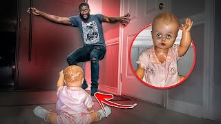 TERRIFYING HAUNTED DOLL PRANK ON BOYFRIEND  🏚️👻 [upl. by Ardine]