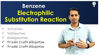 Benzene Part 7 Electrophilic Substitution Reactions  Friedel Crafts Alkylation and Acylation [upl. by Leverick]