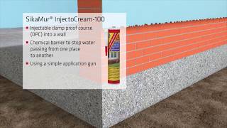 How to Stop Rising Damp with SikaMur InjectoCream 100 [upl. by Sylvia]