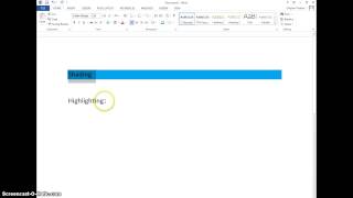 How to Shade and Highlight in Word [upl. by Sibell]