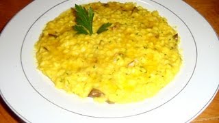 Risotto alla Milanese with Porcini Mushrooms [upl. by Seymour]