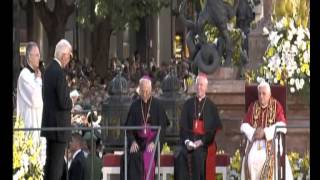 Papst Benedikt XVI in Bayern 1 Ankunft in München 23 [upl. by Attenyl]