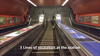 Budapest Metro Super Long Escalator Ride Wow 2 Minutes [upl. by Euqnimod]