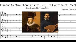 Andrea amp Giovanni Gabrieli  2 Canzonas 1597 [upl. by Jyoti]