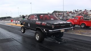 Old School Gasser Drag Racing  ADRL Dragstock [upl. by Iot151]