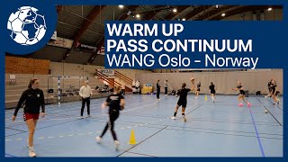 Passing Exercise  Pass Continuum  Handballtraining WANG Røe  Handball inspires deutschenglish [upl. by Fabrice457]