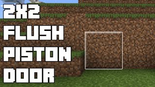 Minecraft Bedrock Simple Flush Piston Door [upl. by Isia]