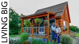 True OffGrid Homesteading in A Pioneer Style Cabin [upl. by Jessabell]