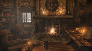 Fireplace Sounds with Howling Wind  2 Hours [upl. by Assel]