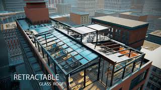 Retractable Glass Roof and Guillotine systems [upl. by Zilber]