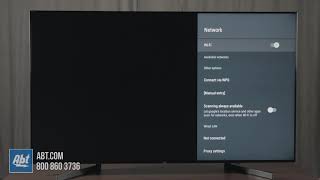 How To Set Up Internet On Your Sony TV  WiFi [upl. by Yemiaj]