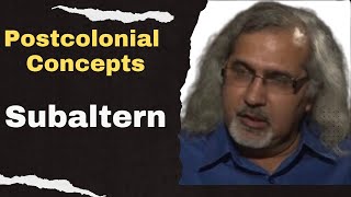 Subaltern Postcolonial Theory concepts  Postcolonialism [upl. by Shaer544]