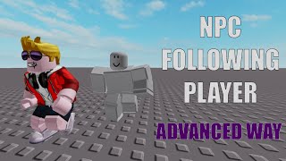 Making NPC follow closest player advanced way  Roblox Studio NPC Tutorial [upl. by Llesirg]