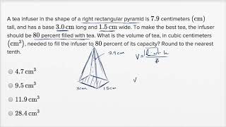 Volume word problems — Basic example  Math  SAT  Khan Academy [upl. by Nash]