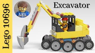 Lego classic 10696  Excavator  DIY instruction  building ideas [upl. by Aciamaj]