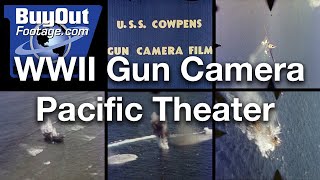 WWII Gun Camera Footage  Pacific Theater Archival Stock Footage [upl. by Chalmer613]