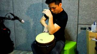 Remo Djembe Solo Contemporary  Earth Demo [upl. by Genni]