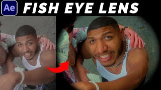 Fish Eye Lens Effect  After Effects Tutorial [upl. by Ueik]