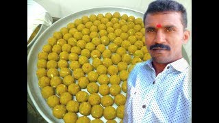 LADDU MAKING TASTE LIKE TIRUPATI LADDU TIRUPATI LADDU MAKING VILLAGE FOOD GALLERY [upl. by Syah]