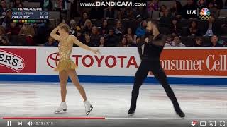 CainLeDuc US Nationals FS fragment [upl. by Tnerb]