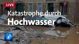 Hochwasser in Deutschland Katastrophe durch Unwetter [upl. by Primrosa]