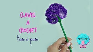 Tutorial clavel a crochet [upl. by Supen988]