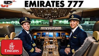 Emirates Women Pilot Boeing 777 into Quito  Cockpit Views [upl. by Aiceled]