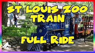 The Saint Louis Zoo Train full complete ride around the zoo [upl. by Nahgaem39]