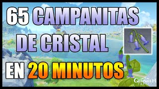 DONDE ENCONTRAR CAMPANITA DE CRISTAL  UBICACIÓN  RUTA FARMEO  LOCALIZACIÓN  GENSHIN IMPACT [upl. by Julianne630]