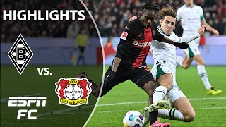 Bayer Leverkusen vs Borussia Monchengladbach  Bundesliga Highlights  ESPN FC [upl. by Dukey]