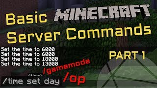 How To Use Commands On Your Minecraft Server How To OP Yourself Part 1 [upl. by Cynar]