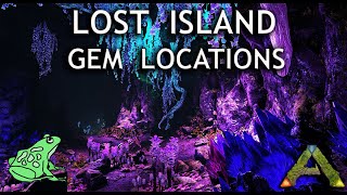 Gem Locations Lost Island map  Place to find Red Green Blue Gems [upl. by Ahsimit]