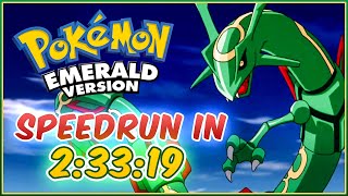 Pokemon Emerald SPEEDRUN in 2 HOURS and 33 Minutes [upl. by Ahsenyt100]