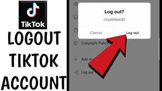 How to Logout Tiktok Account [upl. by Anitsuj]