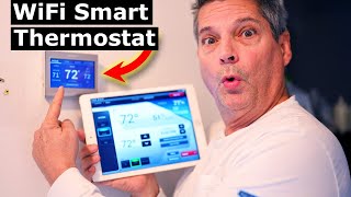 How to Install Honeywell Smart WiFi Thermostat RTH9585WF Wiring [upl. by Rehsa]