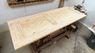 How To Make A REAL Door From Plywood [upl. by Aerdnac]