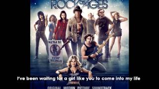 Rock Of Ages  Waiting For A Girl Like YouWith Lyrics [upl. by Norvell]