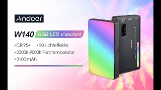 Andoer W140 RGB Light Review [upl. by Merari]