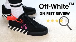 NEW Off White Vulc Low Sneakers Review [upl. by Lertnahs246]