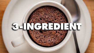 3 Ingredient Chocolate Mug Cake Recipe [upl. by Wells]