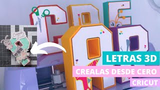 Letras 3D de papel desde cero con Inkscape y Cricut [upl. by Rhiana]