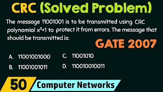 Cyclic Redundancy Check Solved Problem [upl. by Ocirnor]