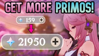 20 WAYS TO FARM PRIMOGEMS F2P FRIENDLY  Genshin Impact [upl. by Lewej]