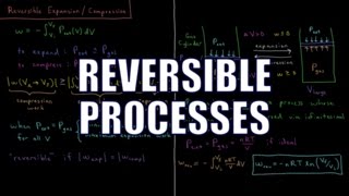 Chemical Thermodynamics 34  Reversible Processes [upl. by Noivad]