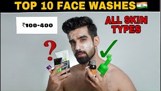 TOP 10 FACE WASHES 🇮🇳FIND YOUR SKIN TYPE SALICYLIC ACID FACE WASHESCHEMICAL FREE FACE WASH HINDI [upl. by Vander]