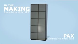 IKEA Pax Wardrobe with Hinged Doors Assembly Instructions [upl. by Camus]