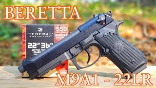 BERETTA 92FS M9A1 22LR REVIEW [upl. by Asek]