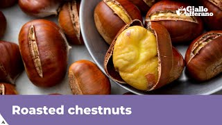 ROASTED CHESTNUTS IN THE OVEN easy to peel [upl. by Bevin620]